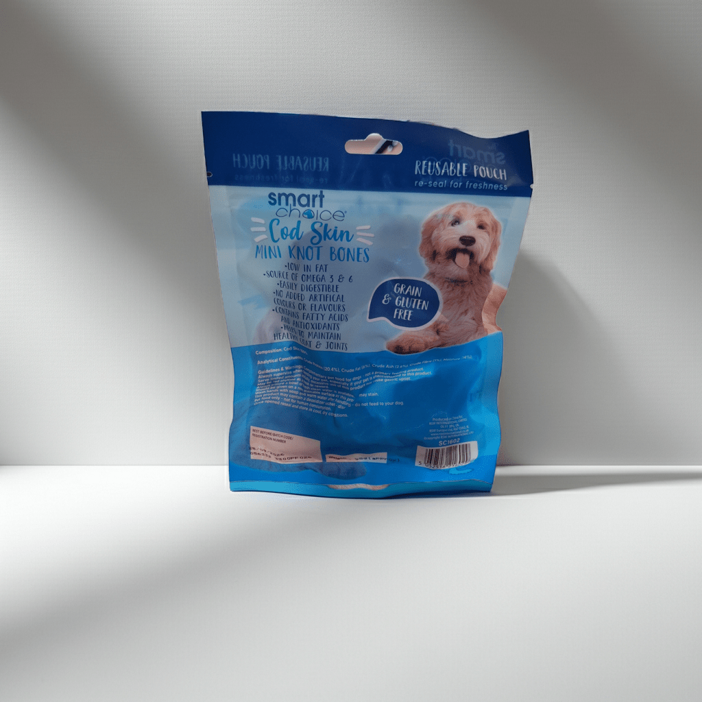 Cod Skin Mini Knot Bones | Natural Dog Chews | Pilgrim Pets - Pilgrim Pet Supplies