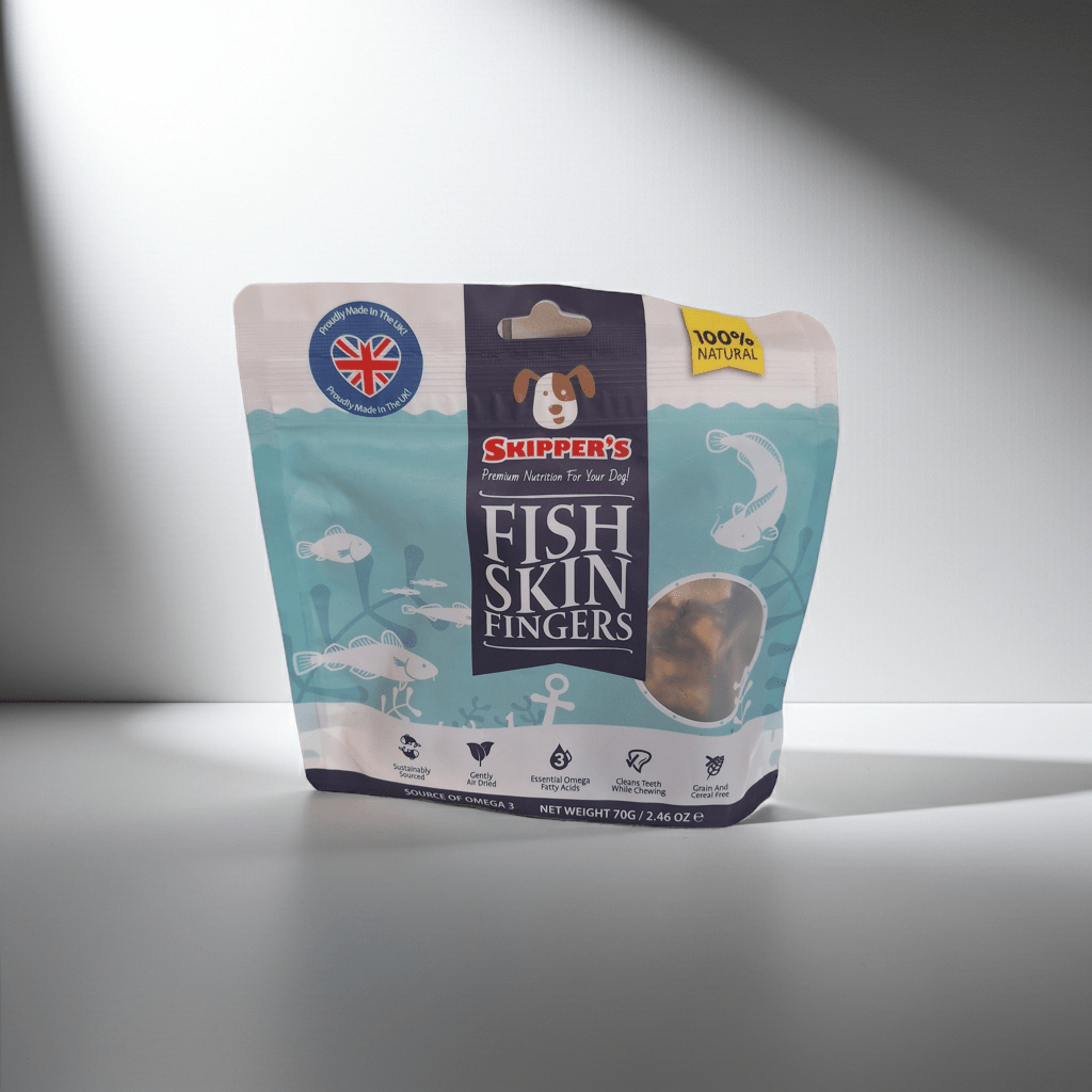 Natural Fish finger skins 70g - Pilgrim Pet Supplies