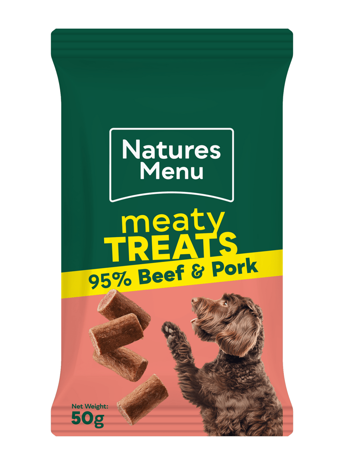 Natures Menu Dog Meaty Treats Beef 50g - Pilgrim Pet Supplies