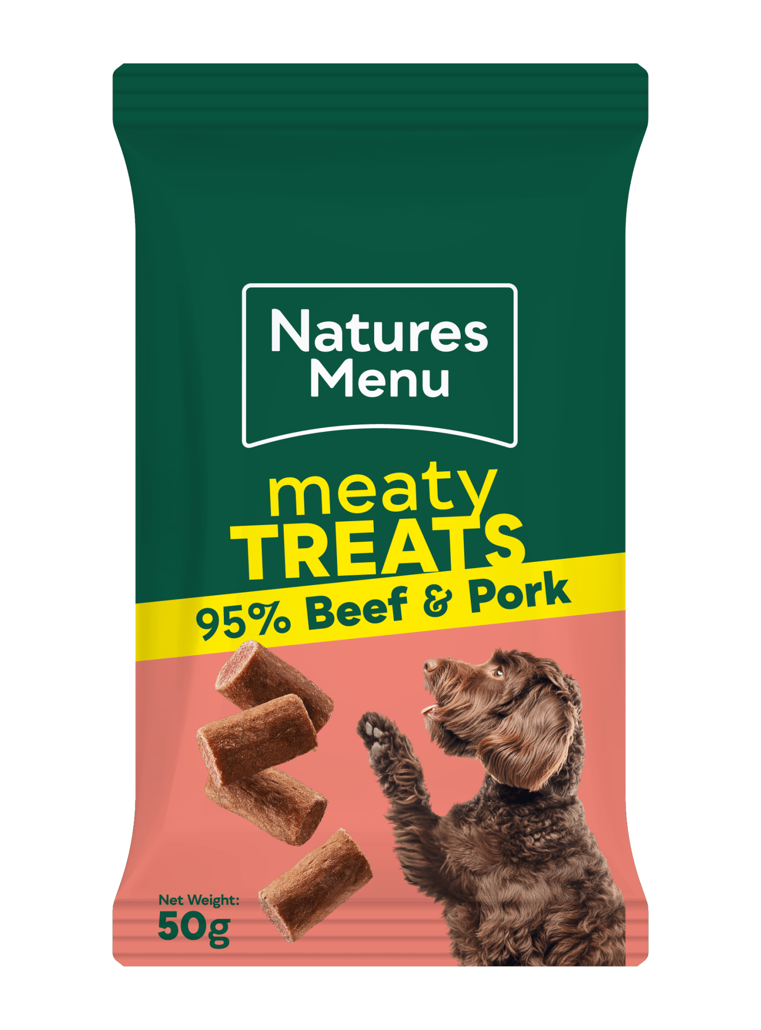 Natures Menu Dog Meaty Treats Beef 50g - Pilgrim Pet Supplies