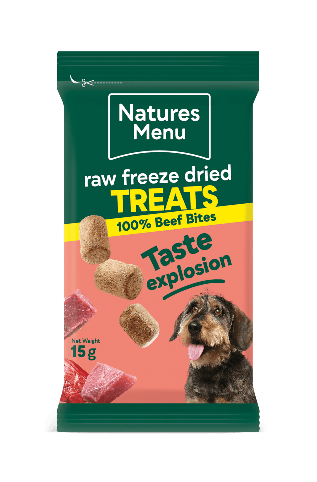 Natures Menu Freeze - Dried Bites Beef 15g - Pilgrim Pet Supplies