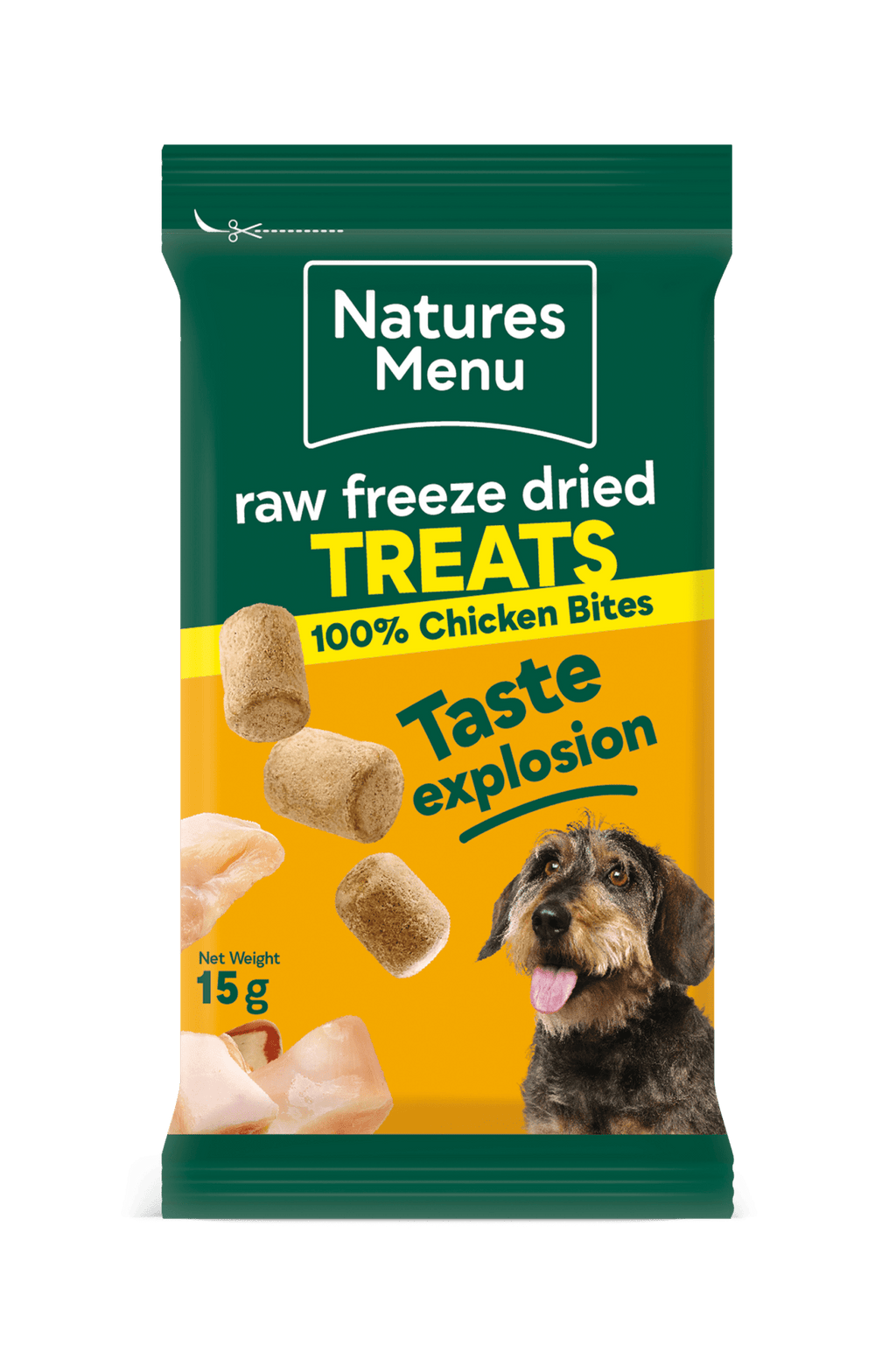 Natures Menu Freeze - Dried Bites Chicken 15g - Pilgrim Pet Supplies