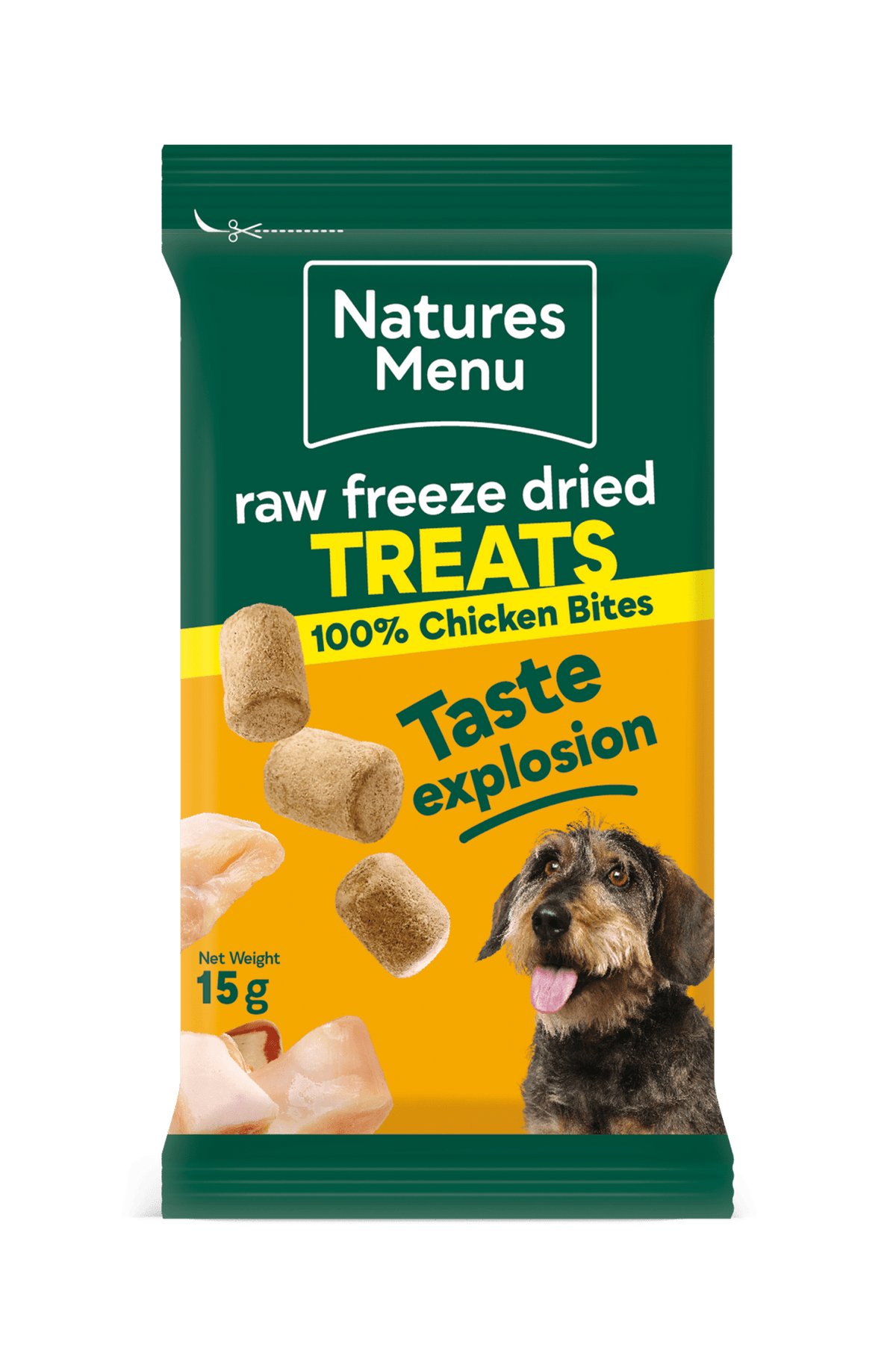 Natures Menu Freeze - Dried Bites Chicken 15g - Pilgrim Pet Supplies