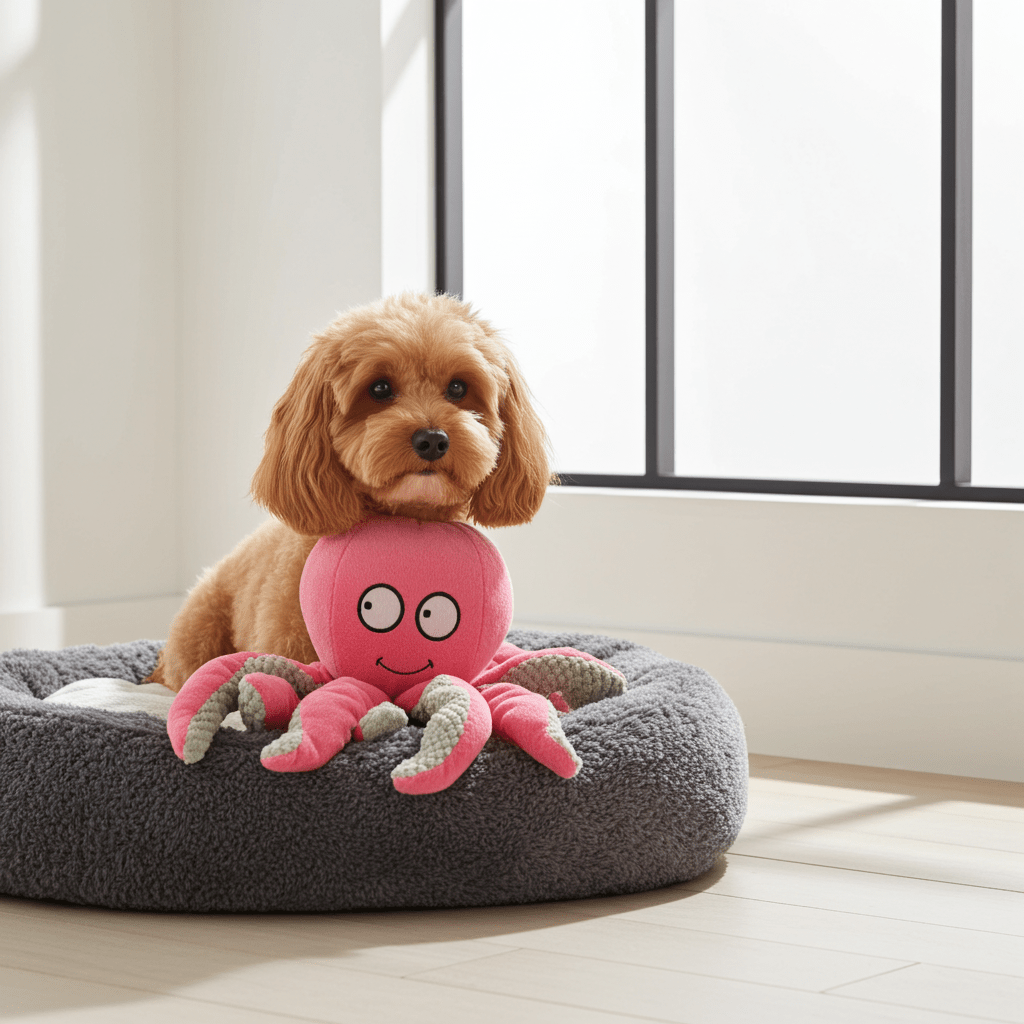Plush Octopus Squeaky Toy for Dogs | Pilgrim Pets - Pilgrim Pet Supplies