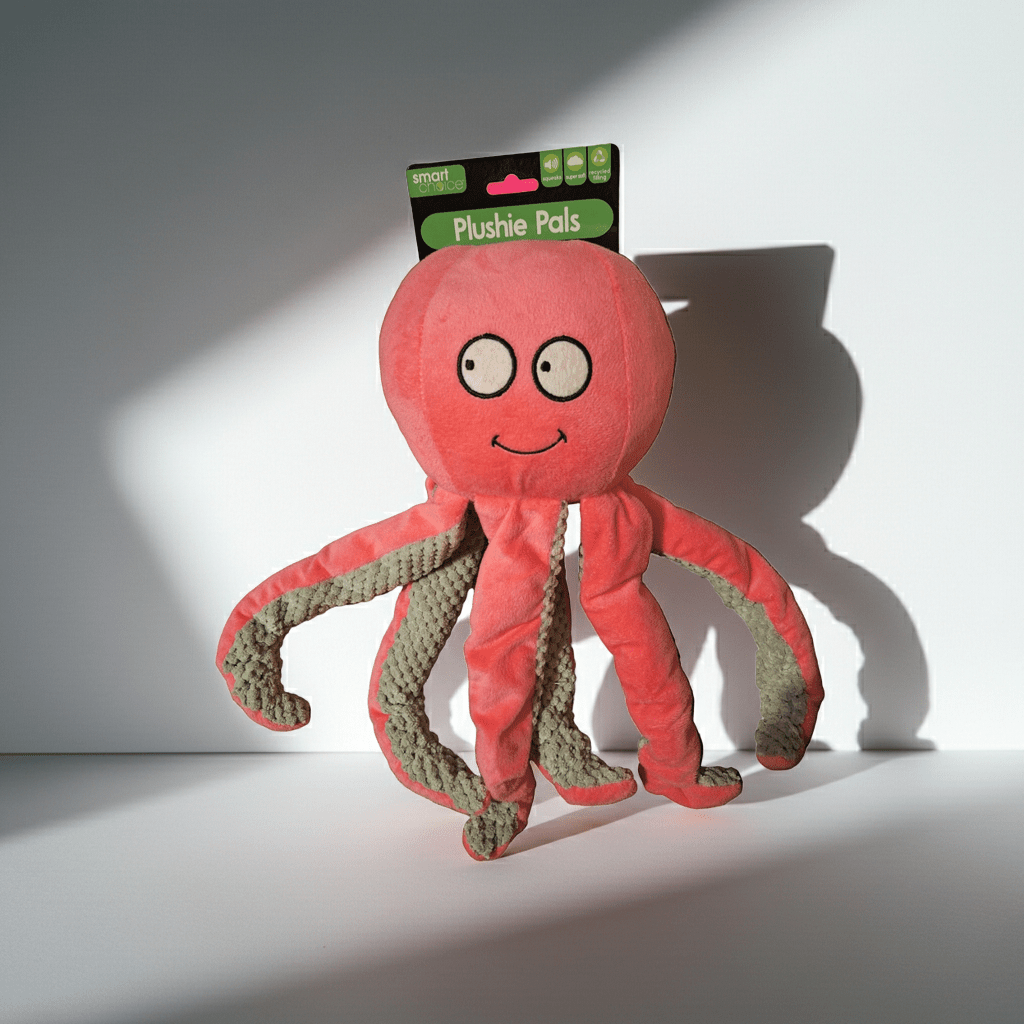 Plush Octopus Squeaky Toy for Dogs | Pilgrim Pets - Pilgrim Pet Supplies