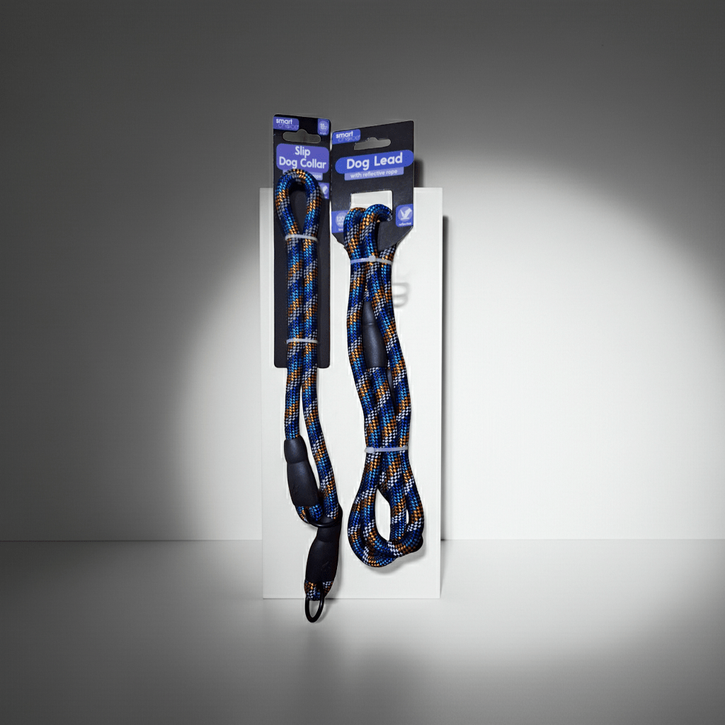 Reflective Rope Slip Collar and Lead Set | Pilgrim Pets - Pilgrim Pet Supplies